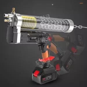 무선 충전식 그리스건 구리스 충전기 자동 건 중장비 기계 주입 리튬 배터리 24v