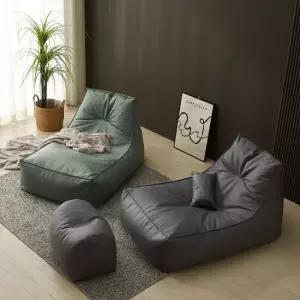 아트박스 보니타빈백 초대형 세인트 BS808 비건레더 빈백소파풋스툴세트