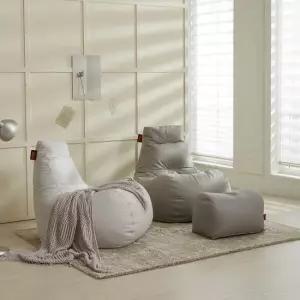 아트박스 보니타빈백 초대형 티아라 BF501 비건레더 빈백소파풋스툴세트