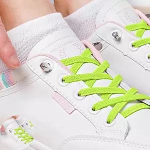 매듭없는 운동화 형광 클립 신발 운동화끈 클립