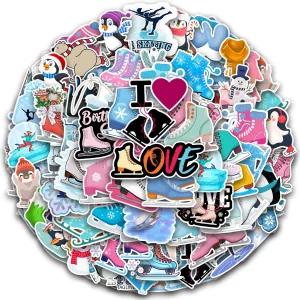 120PCS 스 스케이팅 스티커 생일 파티 장식 원더랜드 물병 노트북 휴대폰 스케이트보드 스크랩 예약을 위한