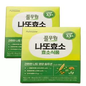 풀무원 발효 나또효소 90g 2개 귀리 곡물맛 식이섬유 효소식품