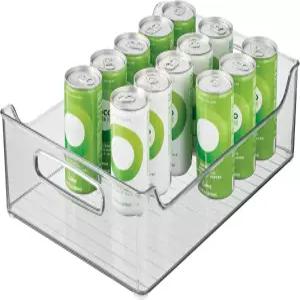 식료품 저장실이나 냉장고용 손잡이가 있는 쌓을 수 보관함 디자인 투명 미국산