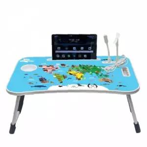 세계지도 USB 접이식 책상 가방포함 공부상 침대테이블 노트북거치대 학습용 휴대용