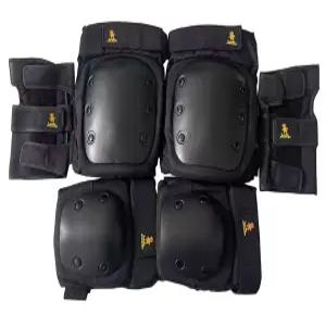 행운의 스타리안 무릎 보호대 팔꿈치 운동용 손목 세트 스케이트보드 자전거 롤러스케이트 사이클링 야외