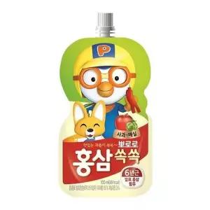 [하프클럽/기타]뽀로로 홍삼 쏙쏙 사과 100ml x 20개