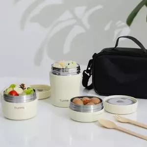 텀스 마카롱 보온도시락 세트 3P