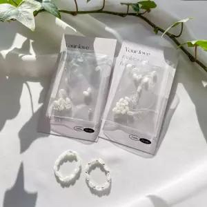 밥풀 비즈 키트 DIY 은볼 자개 레이어드 만들기 세트 쌀알 2종 링 데일리 반지 심플