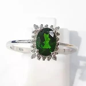 [셀러허브 패션][블루케이] 그린토파즈원석 에메랄드컬러반지23090420 (10963626A)