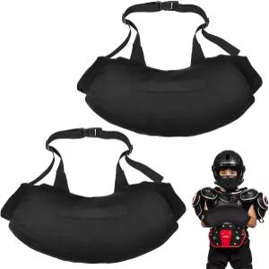 2개의 핸드 워머 파우치 지퍼 포켓이 있는 검은색 머프 및 야외용 조절 가능한 스트랩 축구 골프 낚시 겨울