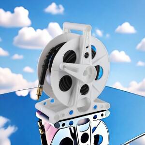 스탠드가 된 코드 보관 릴 휴일 로프 호스 릴 및 가벼운 와이어 고강도 플라스틱