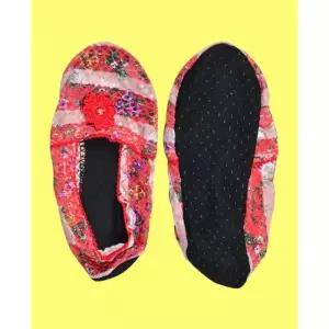 [마이모노샵][마이모노샵] 화려한 숙녀양말 꽃무늬 꽃장식 컬러풀한 망사 덧신 5매입 (17255535)