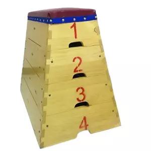 체육교구 뜀틀 나무 4단 체조 나무뜀틀 학교 원목 놀이 점프