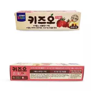 칼슘비타민성분함유 상쾌한치약 유기농 라즈베리 치약 100G 키즈오 치아건강 구취제거