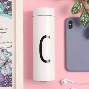 이니셜 C 보온병 280ML 빨대컵 커피컵 폴딩 음료