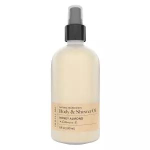 올리비아 케어 영양 허니 아몬드 바디 오일과 비타민 E 모든 피부 타입을 위한 인샤워 블리스 - 8 Fl Oz.