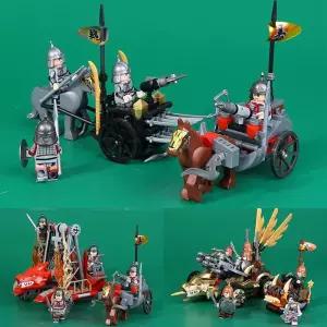 중세 사자성 팔콘 블록 다크 미니피규어 호환 기사 병사