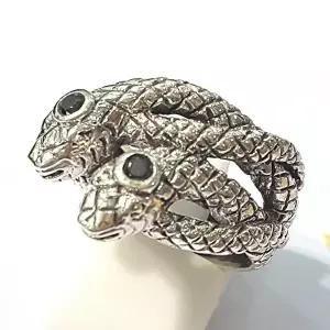 [셀러허브 패션][블루케이] silver925 실버순은반지231111-09오닉스뱀 (11584067A)
