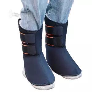 오토바이발목 부츠 보호대 발토시 방수 겨울용/패브릭+벨벳 겨울 방한 배달