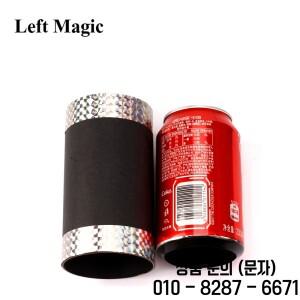 사라지는 콜라 마술 트릭 실크와 지팡이 소품 무대 클로즈업 멘탈리즘