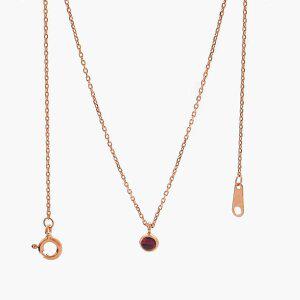 [제이로렌] 03N0711 2월탄생석 자수정 로즈골드 목걸이