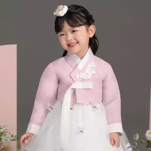 [보리보리/더예한복]QT871-보라나비 여아한복 아동한복