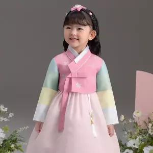 [보리보리/더예한복]QT845-나나분홍 여아한복 아동한복