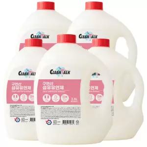 크린톡 구연산 섬유유연제 2.5L 5개 핑크피오니향