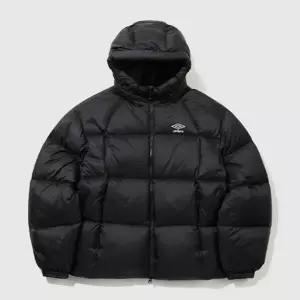 엄브로 UMBRO 페더플렉스 블랭킷 후드형 머스코비 덕 다운 자켓 블랙 UR123CDJ12BLK