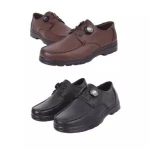 튜슈 남자 소가죽 컴포트화 다이얼방식 중년 구두 미끄럼방지신발