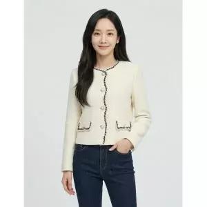 조이너스 물결 트위드 크롭 자켓-JW23JK1501581A1163709