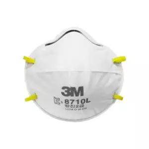 3M 8710L 방진마스크 2급 20개입위생 작업 먼지용 차단 방지 안전 공업용 산업용 작업용