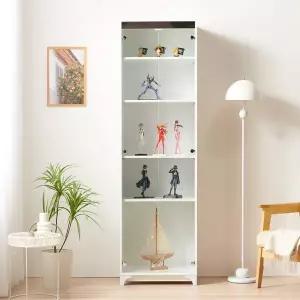 [모던탑21][고광택/강화유리] 샤이니 LPM 500-5단 장식장 진열장