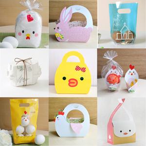 부활절 계란 달걀 포장 비닐봉투 상자 스티커 포장지 포장 어린이집 교회 행사 단체 선물 어린이 유치원