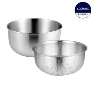 쿡에버 Cook304 스텐 믹싱볼 2종 세트 27cm