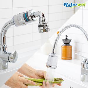 워터웰 주방정수샤워기 싱크대수전헤드 수도녹물제거 조리수필터 수돗물염소제거