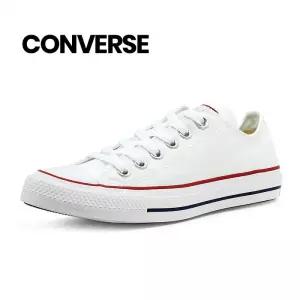 척테일러 올스타 OX 로우 화이트 스니커즈 (M7652C)