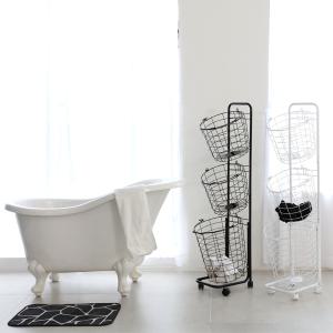 이동식 철제 2단 3단 4단 빨래바구니 분리수거함 야채보관함