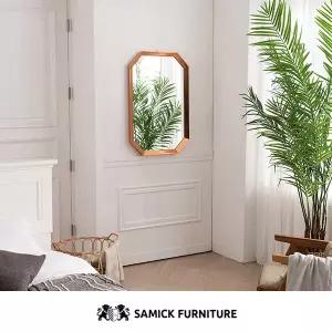 [삼익가구]로망스 골드 팔각 거울 600x900