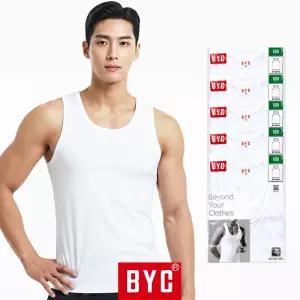 BYC2113S BYC 남성 런닝 셔츠 남자 민소매 나시 세트 5매