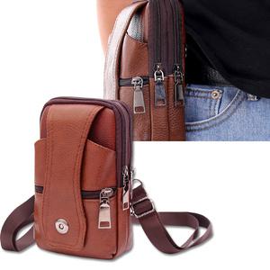 소가죽 가방 허리쌕 케이스 미니크로스 핸드폰 (A형)