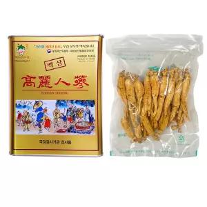 고려인삼 건삼 백삼 6년근 피부직삼 2등 25뿌리 300g