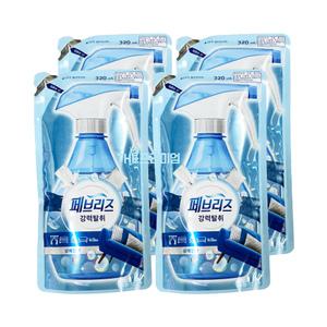 페브리즈 섬유탈취제 상쾌한향 보충형 리필 320mlx4개 최신리뉴얼