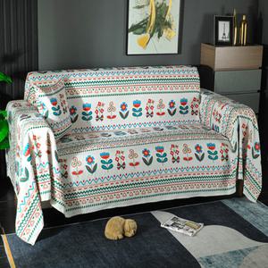 홈메이드 플라워 쇼파커버 카우치 패드 사계절 소파덮개 9번