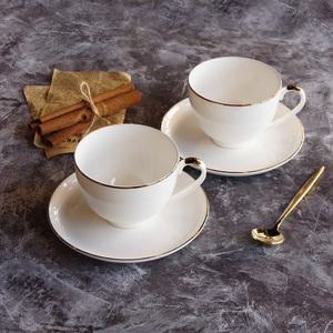 한국도자기 골드 데시나 커피잔세트 2인 4p 컵앤소서
