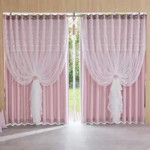 지나송 셀린 웨딩스타일 이중암막커튼 특대형(540×230cm)