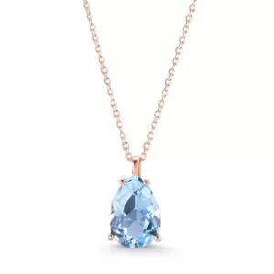 18k 물방울 토파즈 펜던트 천연석)