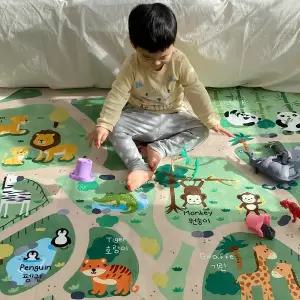 [한스갤러리]사파리 유아 키즈 아이방 러그 150x200cm