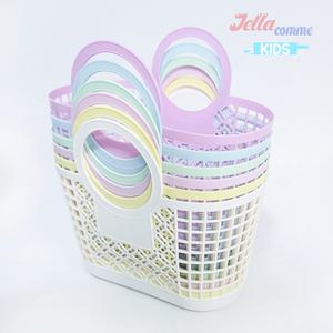 젤라꼼므 어린이 체험학습 시장바구니 6칼라 소꿉놀이 어린이시장바구니 유아장바구니