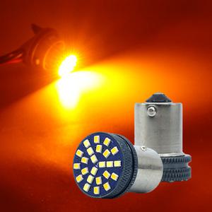 12V-24V 2016 24발 하이파워 싱글-더블 전구 옐로우LED/깜빡이 브레이크 미등 S25